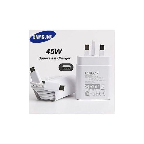 Samsung Samsung CHARGER 45W SUPER FAST CHARGER ADAPTIVE CHARGING FOR NOTE 20 Ultra S20 S21 S22 S23 Ultra Type-C To Type C