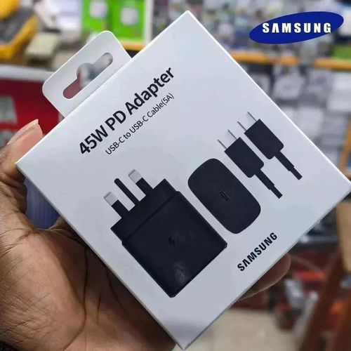 Samsung 45W Genuine Super Fast Charger Adapter Plug USB-C Type C Galaxy S26/S26 Ultra/S26+/S25 Ultra/S25/S25+/S24 Ultra/S24/S24+/S23/S23 Ultra/S23 Plus,Note 10/Note, Tab S8 Ultra