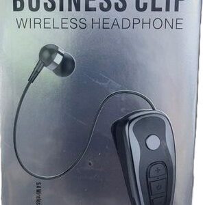 Business Clip Earbud KTR-Q7 Wireless Earphones - Clip It. Retract It. Rock It. Made for Convenience